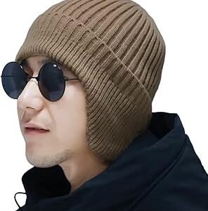 Cotton Blend Thermal Winter Hat - Maroon