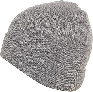Cotton Blend Ribbed Knit Cap – Dark Brown