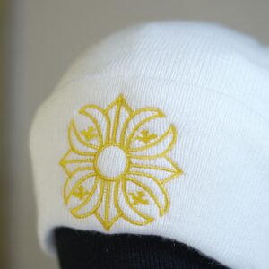 White Angel Knit Beanie