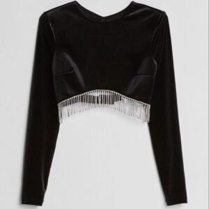 Long Slaved Crop Top