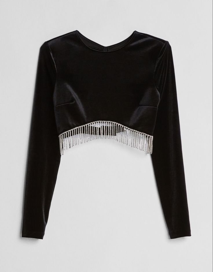 Long Slaved Crop Top