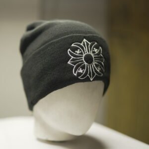 Black Angel Knit Beanie